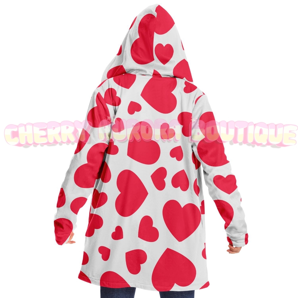 Kawaii Love Micro fleece Cloak/Hoodie